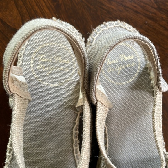 TONI PONS Ecru Linen Ter Wedge Espadrilles - Picture 2 of 7